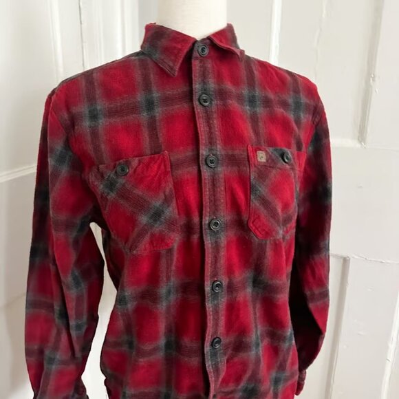 Coleman Red & Black Plaid Flannel Men's M - Picture 5 of 6